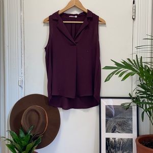 lush collared tank top